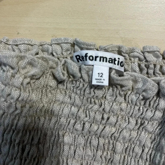 Reformation Scarlett Linen 2 Piece Set - Picture 5 of 12